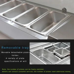 Desktop Salad Cabinet SLT1500Z-A Commercial Pizza Spreading Table Refrigerated Salad Cabinet Dessert Freezer Refrigerator 220v