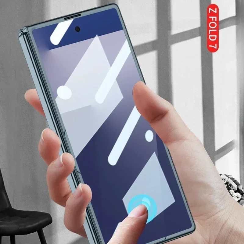 For Samsung Z Fold 7/6/5G Electroplating Phone Case Transparent Shell Film Shockproof Protective Cover for Fold 7/6 Hinge - Image 4