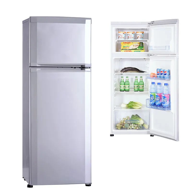 Home Use 258L Fridge Upright Refrigerator Double Door Combined Freezer and Refrigerator