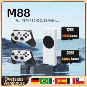 M88 Game Console Stick 128G 20000 Games Portable 4K 3D TV Support PS2 60 Simulators Wireless Controller Gifts