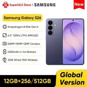 2026 New Samsung Galaxy S26 5G Smartphone Snapdragon 8 Elite Gen 5 6.3 "Dynamic 120Hz AMOLED 2X Screen 4300mAh Battery IP68 NFC