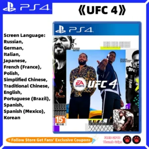 Sony Playstation4 PS4 UFC 4 Brand new Genuine Licensed ps4 New Game CD PS5 Playstation 5 Game Playstation 4 Games UFC 4