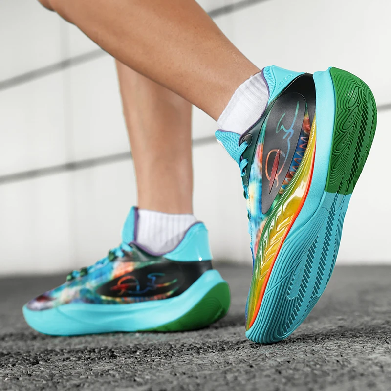 Wade Practical professional basketball shoes men's low-top breathable anti-slip and wear-resistant student sports shoes - Image 2