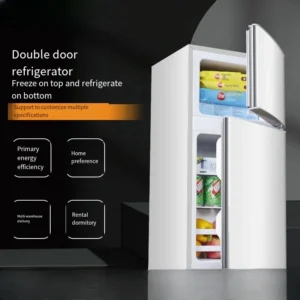 172L Home Bottom Freezer Refrigerator Mini Double Door Two-door Refrigerator and Freezer
