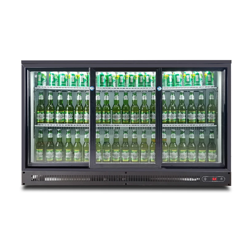 Fridge Commercial Refrigerator Chiller Store Commercial Bar With Led Freezer Wine Beverage Refrigerated Display Cabinet