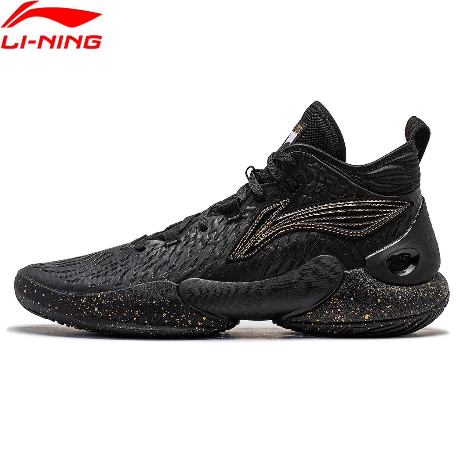 Li-Ning Men's YUSHUAI XVIII Professional Basketball Shoes BOOM Cushion SYNCHRO-ADJUSTSYSTEM Support Sport Shoes Sneakers ABAU009