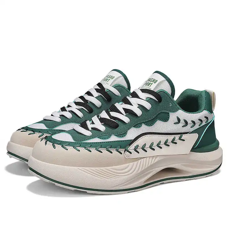 Summer Round Toe Fuchsia Sneakers Basketball Mens Loafer Shoes Super Deals Sports Street Sports-leisure Cute Hand Made - Image 2