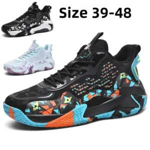 Large Size 48 Extra Wide 47 Men's Sports Shoes Lightweight MD Sole Running Basketball Shoes for Teenagers And Students