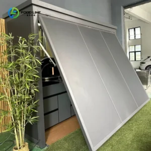 Premium Weatherproof Outdoor Kitchen Set Stainless Steel Grills Sink and Fridge Cabinets & Custom Aluminum Pavilion