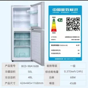 BCD-58 Double Doors Top Freeze Refrigerators House Hold Mini Fridge