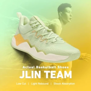 Xtep JLIN-TEAM Basketball Shoes For Men Summer Support Cushioning Men's Sports Shoes Mid Top Combat Sneakers 876219120005