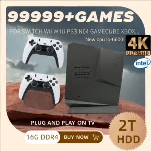 Mini PC Retro Game Box G3 Pro Dual System 99999+GAME 16G RAM 2TB HDD Game For PS2 PS3 WIIU WII SS GAMECUBE Sega Saturn Intel