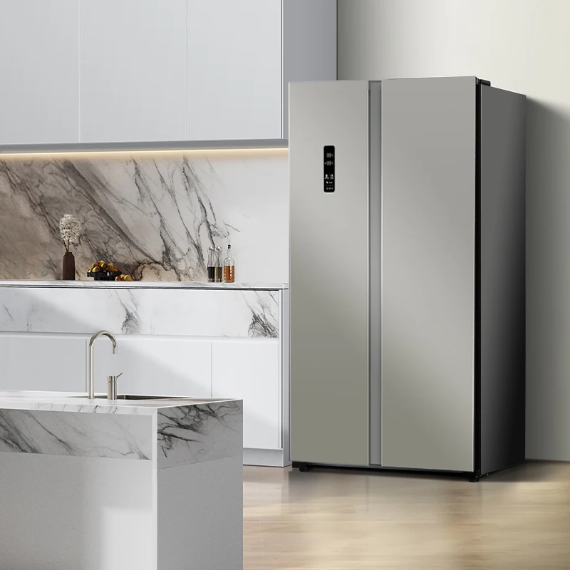 530L Stainless Steel Electric Portable French Door Refrigerator for Household & Hotel Use