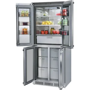 Factory Wholesale Built-in Double Door 355L Side-By-Side Refrigerator