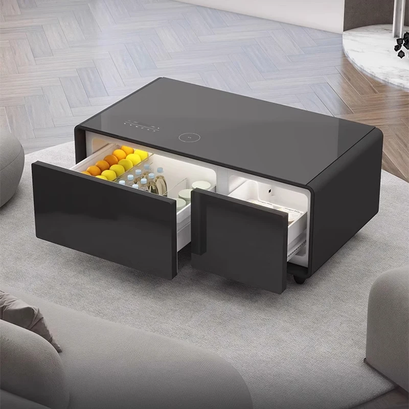 TB-90 Multi Functional Smart Coffee Table for Summer Frozen Small Refrigerator Gatherings Smart Table with Fridge