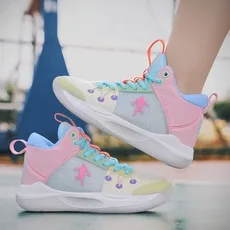 NEW Basketball Shoes For Kids Sneakers Non-Slip Cushion Boys Basketball Sneakers Sports Shoes Comfortable Children's Sneakers