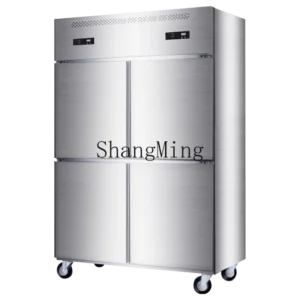 ZYY commercial stainless steel four-door double-temperature freezer large-capacity fresh-keeping refrigeration workbench